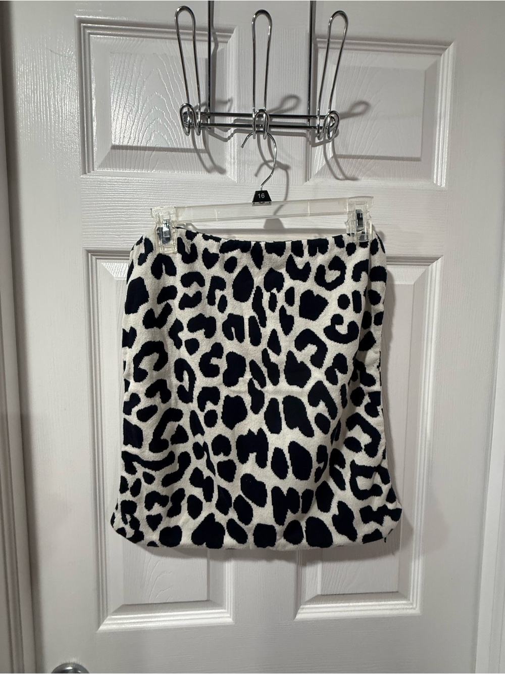 Hobby Lobby Navy and White Leopard Print Throw Pillow Cover